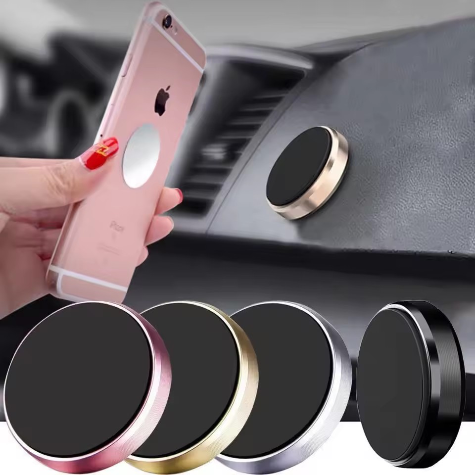 Car Phone Holder - 자석식 차량용 핸드폰 거치대, 대시보드/벽면 부착형,