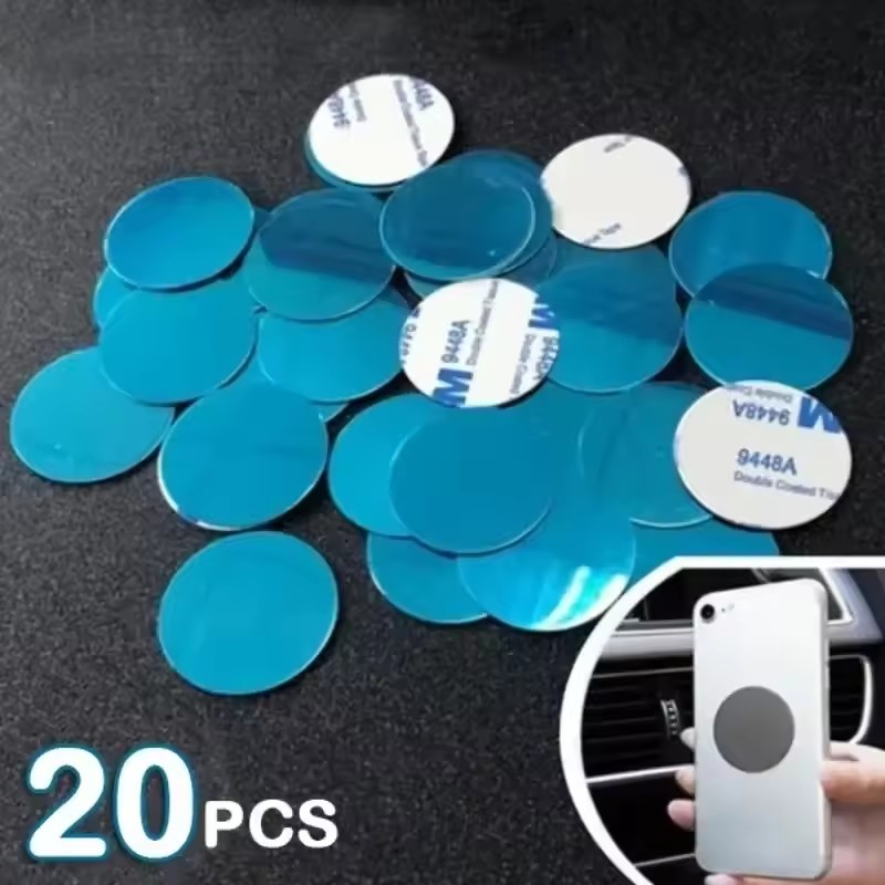 Car Phone Holder - 1/50개입 초박형 금속판 스티커, 자석 차량용