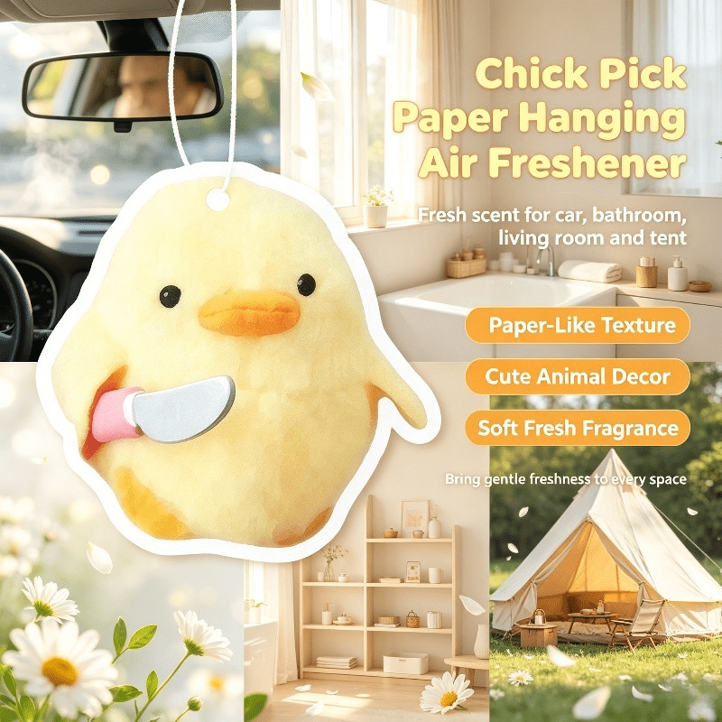 Car Air Freshener - 자동차 방향제 귀여운 병아리 모양 칼