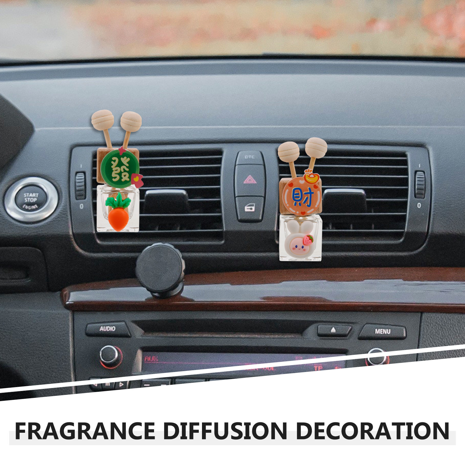 2개입 차량용 에센셜 오일 디퓨저, 유리병, 재사용 가 - Car Air Freshener 리뷰 및 가격