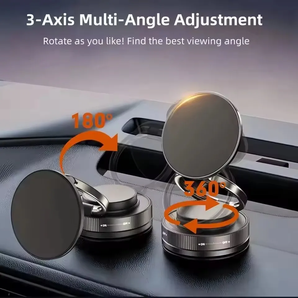 업그레이드된 360 ° 진공 흡착식 자석 휴대폰 거치대 - Car Vacuum 리뷰 및 가격