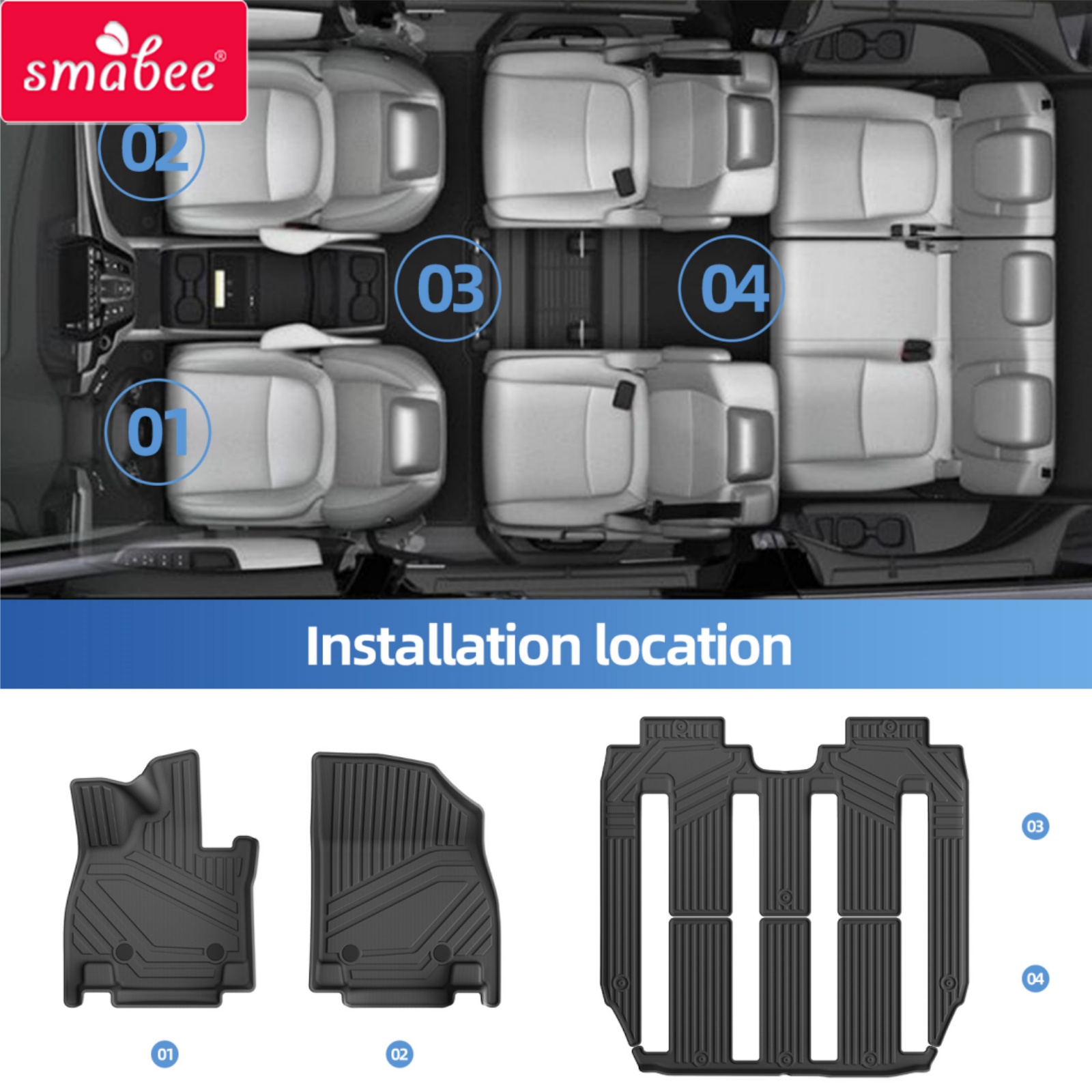 스마비 좌측 운전용 XPeng X9 2023-2025  - Car Floor Mat 리뷰 및 가격