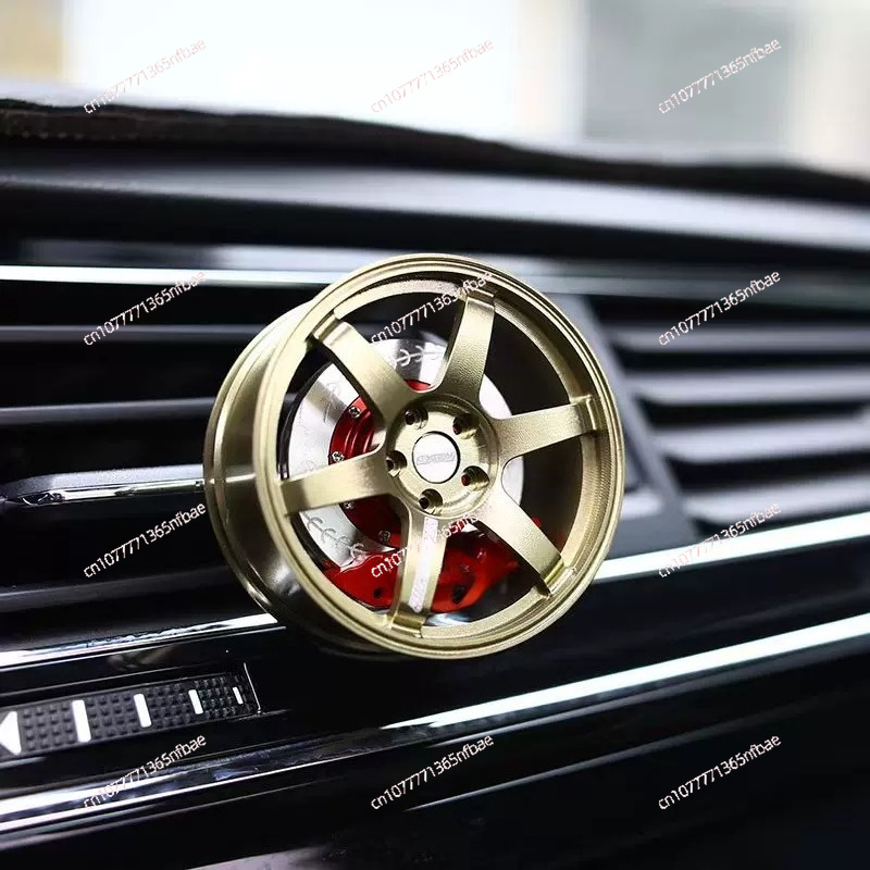 TE37 휠 림 모델 자동차 방향제 회전식 알로이 통풍 - Car Air Freshener 리뷰 및 가격