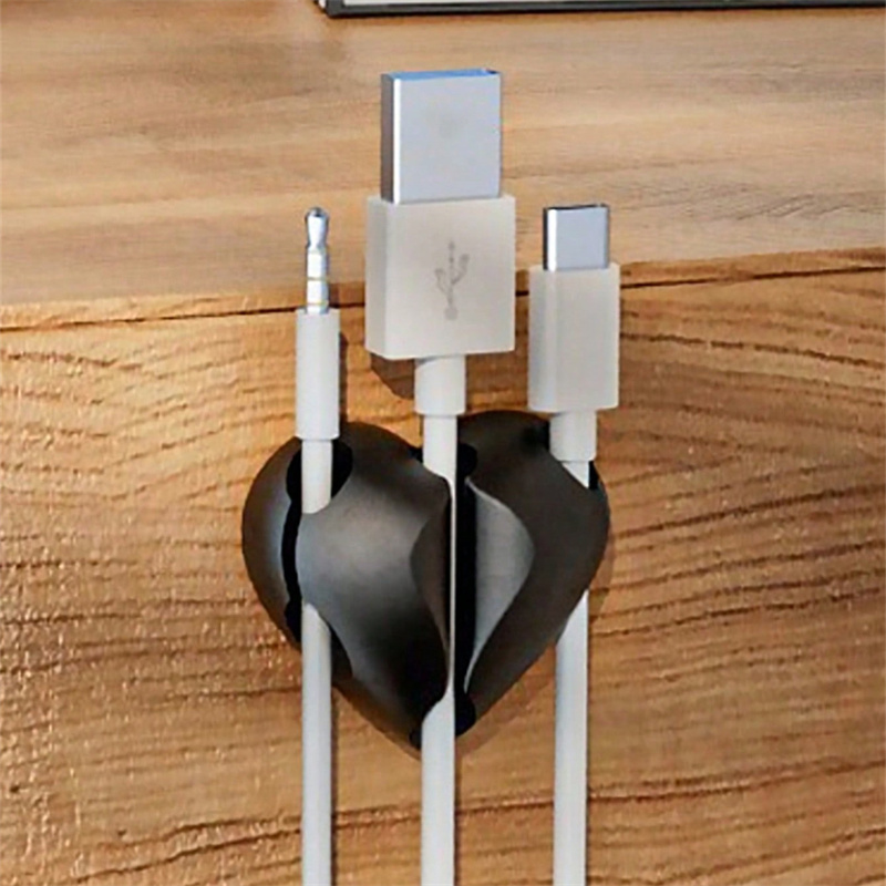 2pcs 하트 모양의 미니 케이블 와인더 주최자 USB - Car Cable Organizer 리뷰 및 가격