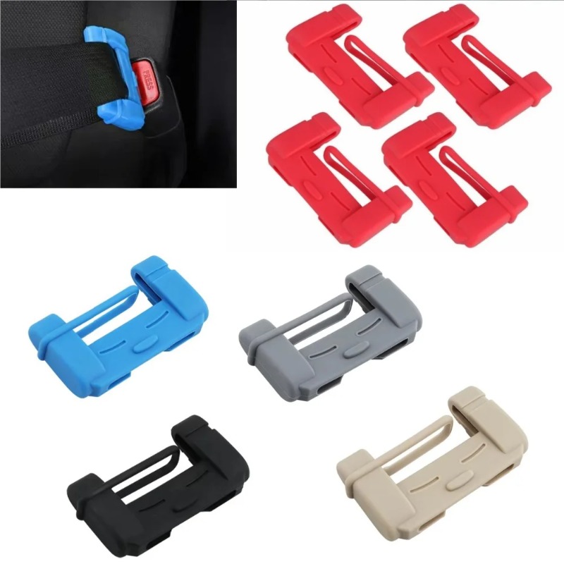 2pcs 자동차 안전 벨트 클립 실리콘 보호 커버 홀더 - Car Seat Cover 리뷰 및 가격