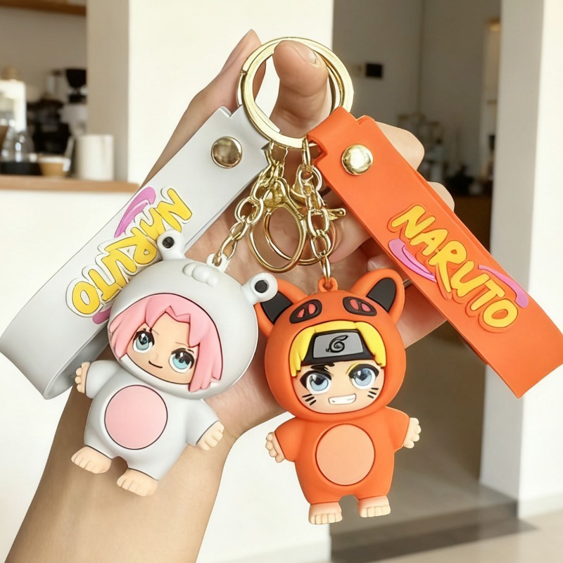새로운 만화 나루토 Q-버전 키체인 애니메이션 캐릭터  - Car Accessories Japanese 리뷰 및 가격